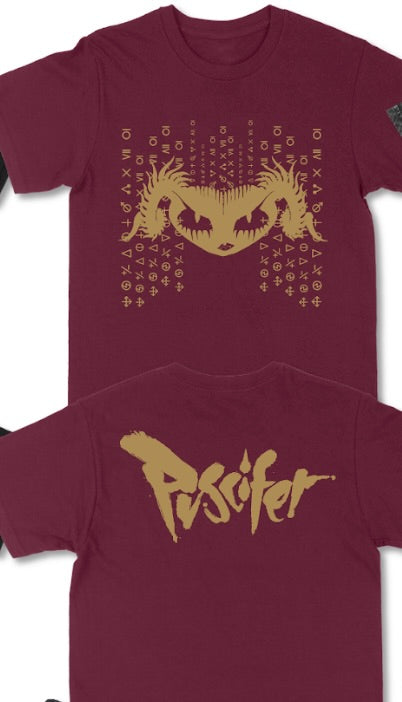 Gothifer Symbols Tee Maroon