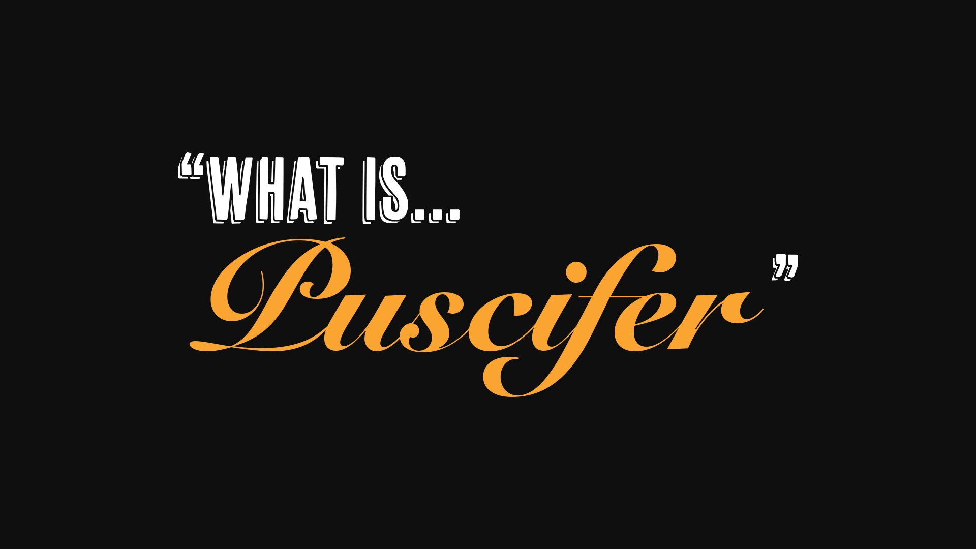 Puscifer What Is
