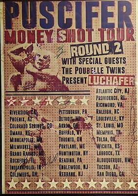 Puscifer Money Shot Round 2 Tour Poster - Signed