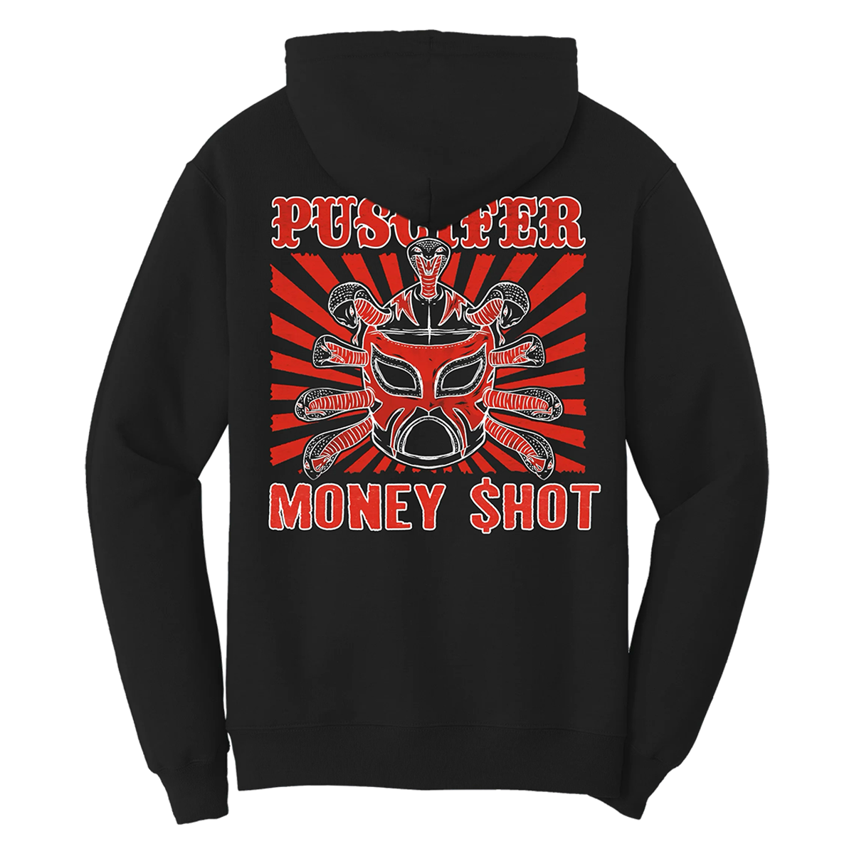 Money Shoot Men's Black Hoodie Back