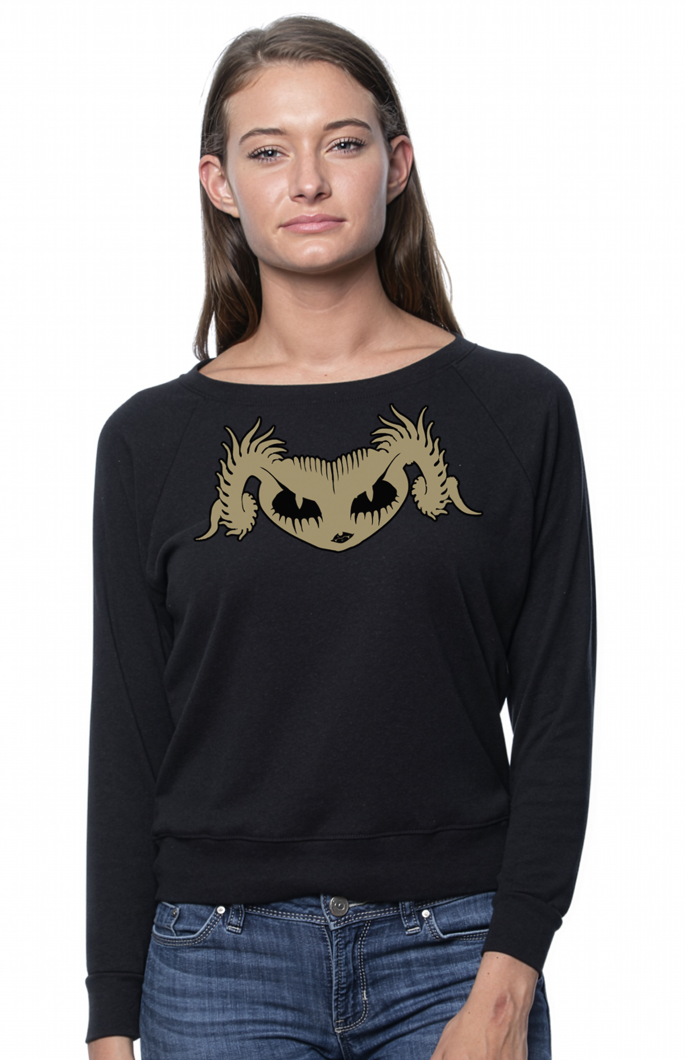 Gothifer Women's Triblend Long Sleeve Raglan