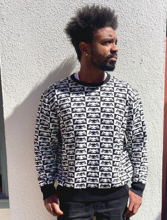 Queen B Checkered Sweater